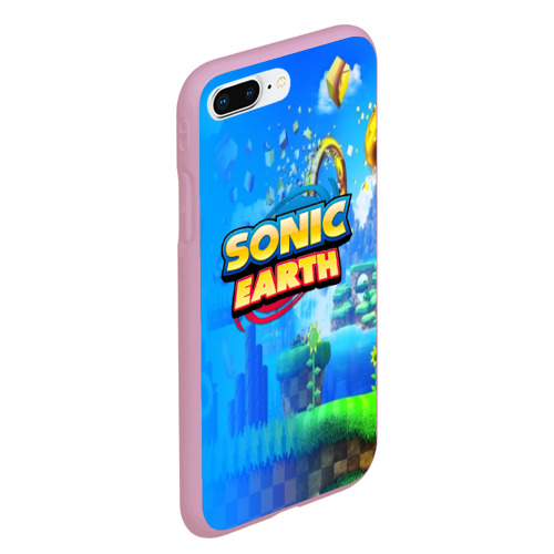 Чехол для iPhone 7Plus/8 Plus матовый Sonic earth, цвет розовый - фото 3