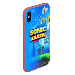 Чехол для iPhone XS Max матовый Sonic earth - фото 2