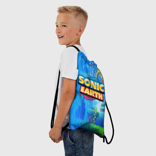 Рюкзак-мешок 3D Sonic earth - фото 3
