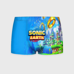 Мужские трусы 3D Sonic earth