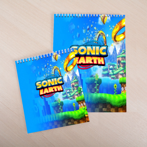 Скетчбук Sonic earth, цвет белый - фото 4