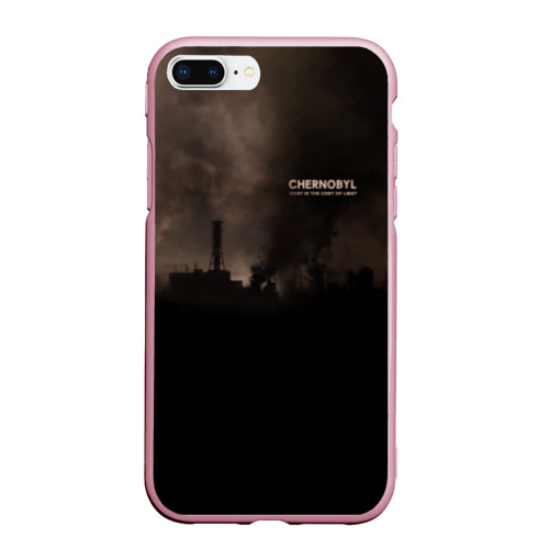 Чехол для iPhone 7Plus/8 Plus матовый Чернобыль 6, цвет розовый