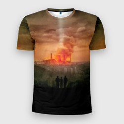 Мужская футболка 3D Slim Чернобыль 9