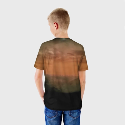 Детская футболка 3D с принтом Чернобыль 9, вид сзади #2