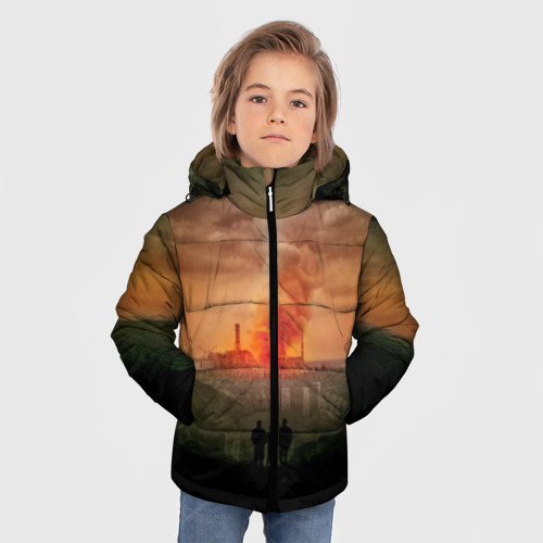 Зимняя куртка для мальчиков 3D Чернобыль 9, цвет черный - фото 3