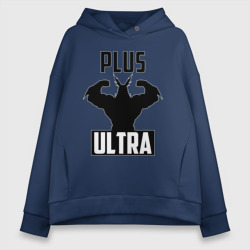 Женское худи Oversize хлопок Plus ultra черный