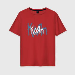 Korn – Женская футболка хлопок Oversize с принтом купить со скидкой в -16%