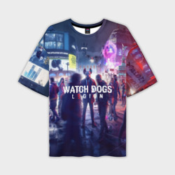 Мужская футболка oversize 3D Watch dogs legion легион