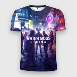Мужская футболка 3D Slim Watch dogs legion легион