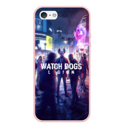 Чехол для iPhone 5/5S матовый Watch dogs legion легион