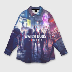 Мужская рубашка oversize 3D Watch dogs legion легион