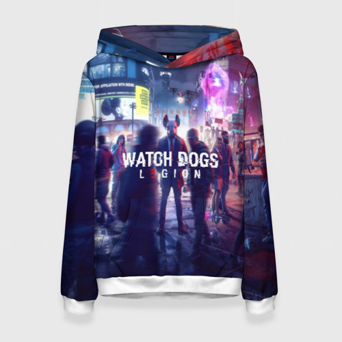 Женская толстовка 3D Watch dogs legion легион, цвет 3D печать