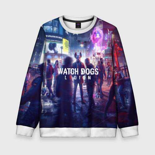 Детский свитшот 3D Watch dogs legion легион, цвет 3D печать