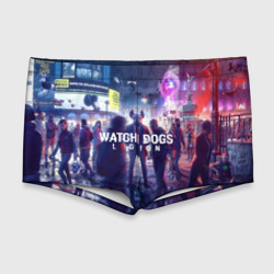 Мужские купальные плавки 3D Watch dogs legion легион