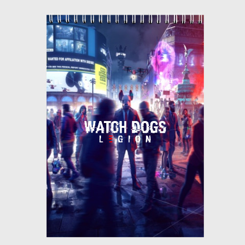 Скетчбук Watch dogs legion легион, цвет белый