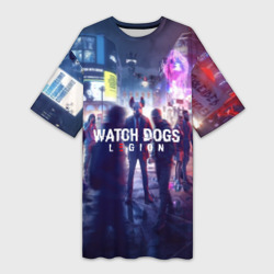 Платье-футболка 3D Watch dogs legion легион