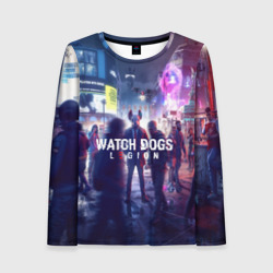 Женский лонгслив 3D Watch dogs legion легион