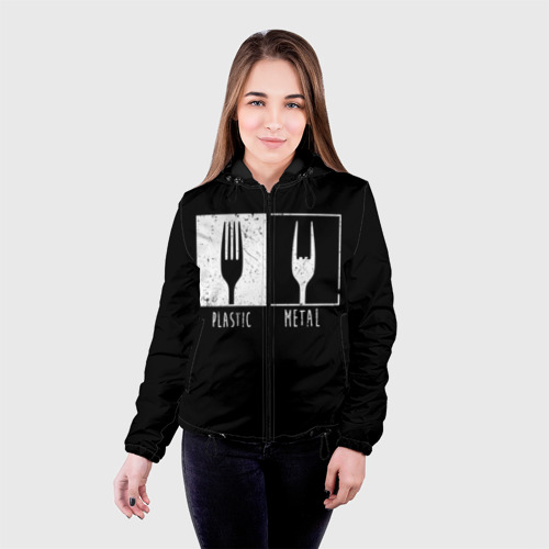 Женская куртка 3D Metal Rocks!, цвет черный - фото 3