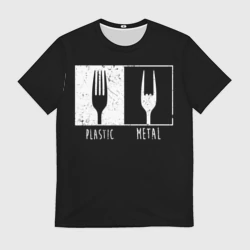 Мужская футболка 3D Metal Rocks!