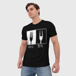 Мужская футболка 3D Metal Rocks! - фото 2