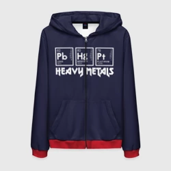Мужская толстовка 3D на молнии Heavy Metals