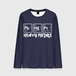 Мужской лонгслив 3D Heavy Metals