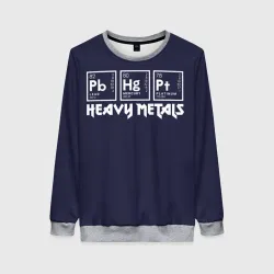 Женский свитшот 3D Heavy Metals