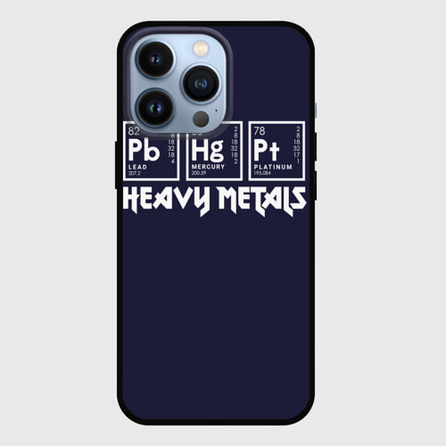 Чехол для iPhone 13 Pro Heavy Metals, цвет черный