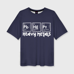 Женская футболка oversize 3D Heavy Metals