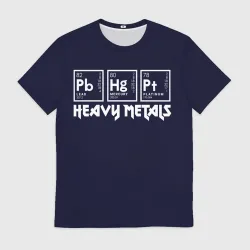 Мужская футболка 3D Heavy Metals