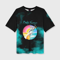 Женская футболка oversize 3D Pink Floyd