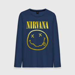 Мужской лонгслив хлопок Nirvana на спине