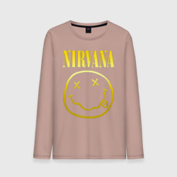 Мужской лонгслив хлопок Nirvana на спине