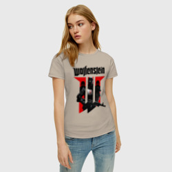 Женская футболка хлопок Wolfenstein - фото 2