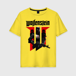 Женская футболка хлопок Oversize Wolfenstein