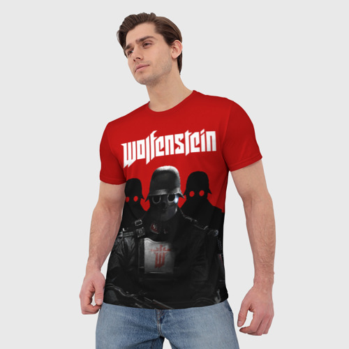 Мужская футболка 3D Wolfenstein, цвет 3D печать - фото 3