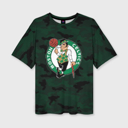 Женская футболка oversize 3D Boston Celtics