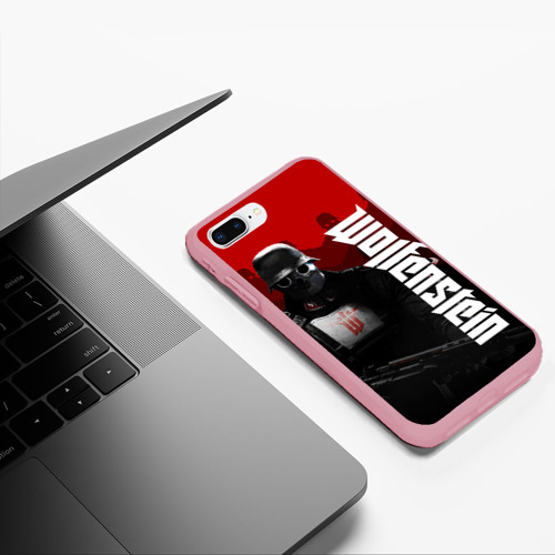 Чехол для iPhone 7Plus/8 Plus матовый Wolfenstein, цвет баблгам - фото 5