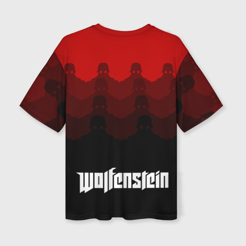 Женская футболка oversize 3D Wolfenstein, цвет 3D печать - фото 2