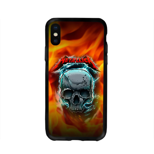 Чехол для Apple iPhone X силиконовый глянцевый Metallica Фото 01 Чехол для Apple iPhone X силиконовый глянцевый Metallica Фото 01