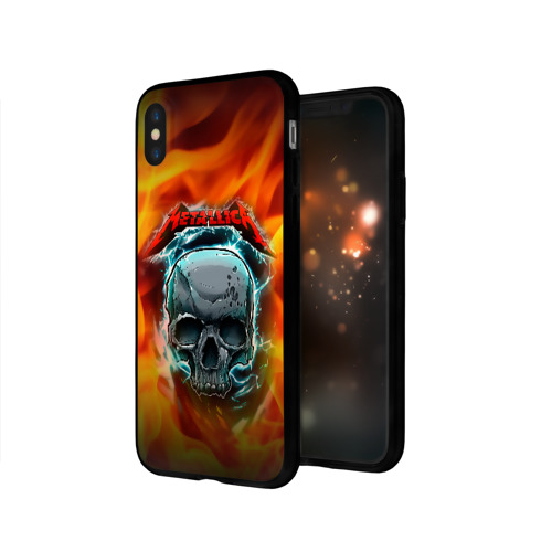 Чехол для Apple iPhone X силиконовый глянцевый Metallica Фото 01 Чехол для Apple iPhone X силиконовый глянцевый Metallica Фото 01