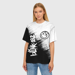 Женская футболка oversize 3D Blink-182 2 - фото 2