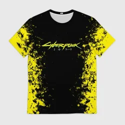 Мужская футболка 3D Cyberpunk 2077
