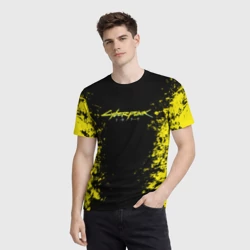 Мужская футболка 3D Cyberpunk 2077 - фото 2