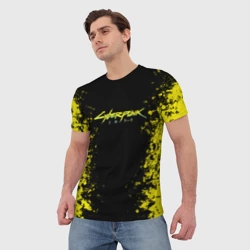 Мужская футболка 3D Cyberpunk 2077 - фото 2