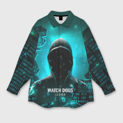 Женская рубашка oversize 3D Watch Dogs Legion