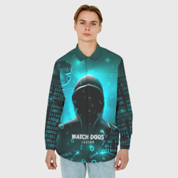 Мужская рубашка oversize 3D Watch Dogs Legion - фото 2