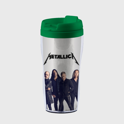 Термокружка-непроливайка Metallica, цвет зеленый