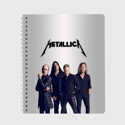 Тетрадь Metallica, цвет клетка