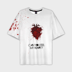 Мужская футболка oversize 3D Can You Feel My Heart - BMTH